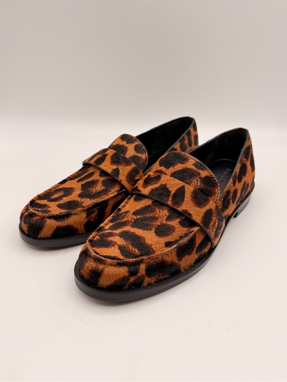 FAVORITE DAUGHTER Lola Too Genuine Calf Hair Leopard Loafers Size 6 NWT